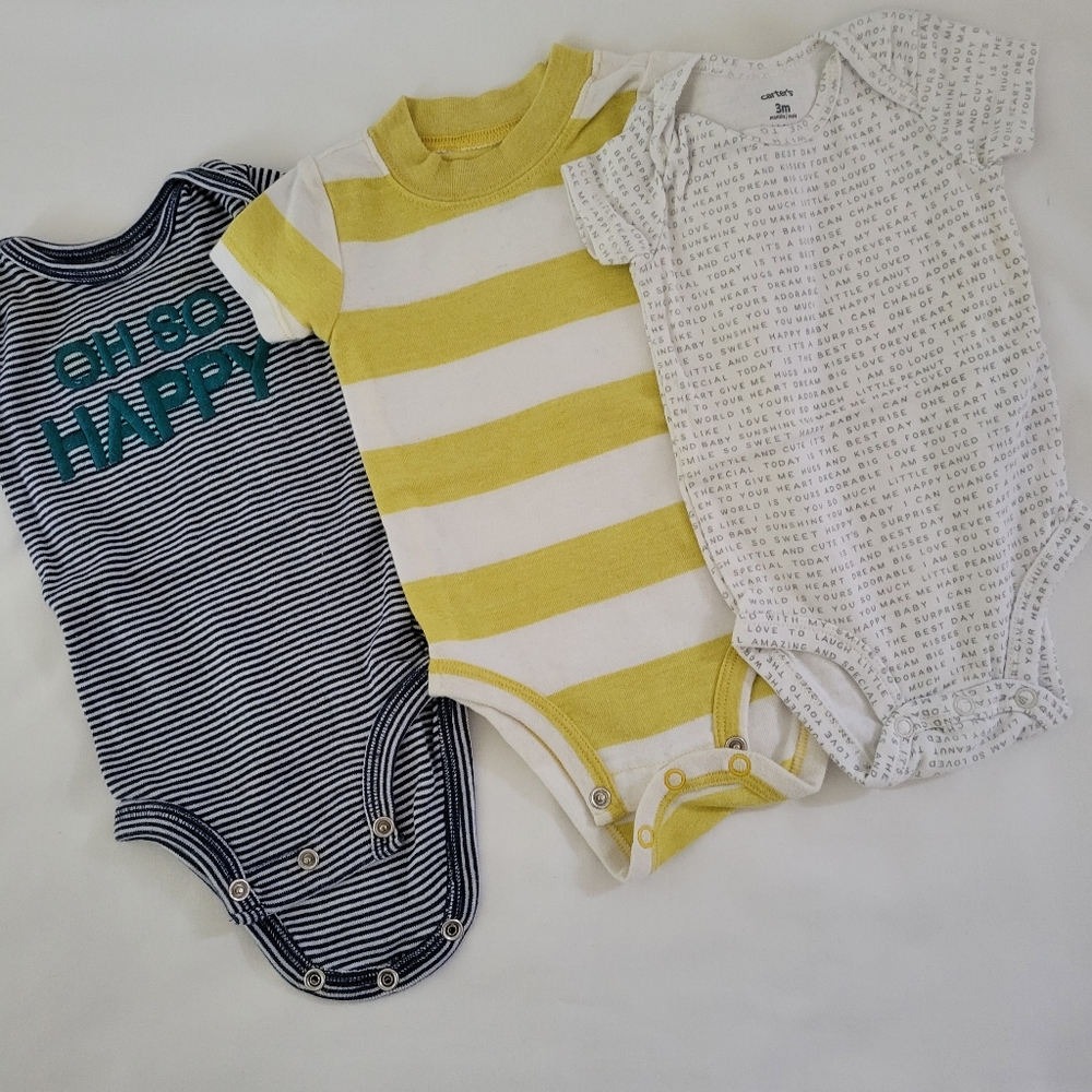 3 Months Boy, 15 pieces Summer Onesie Shorts Romper Bundle - Picture 4 of 7